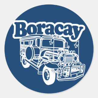Sticker Rond Boracay Jeepney