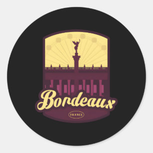 Sticker Rond Bordeaux France