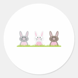 Sticker Rond Bordure de Bunny