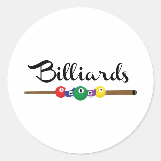Sticker Rond Bordure du noeud de pool et du boule (Devant)