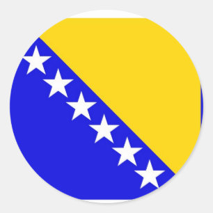 Sticker Rond Bosnie-Herzégovine