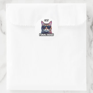 Sticker Rond Boss final Chat