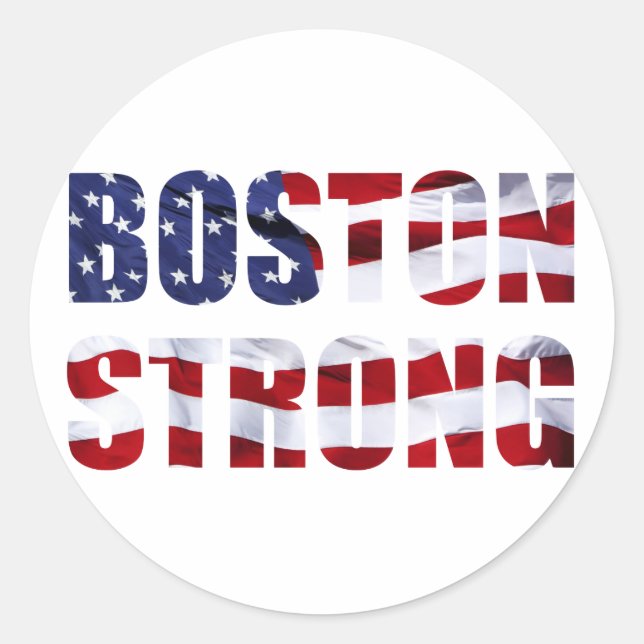 STICKER ROND BOSTON FORT (Devant)