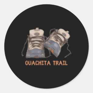 Sticker Rond Bottes de Randonnées de sentier Ouachita