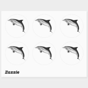 STICKER ROND BOTTLENOSE DOLPHIN