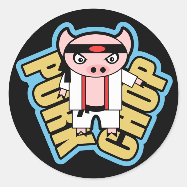 Sticker Rond Bouche de porc (Devant)