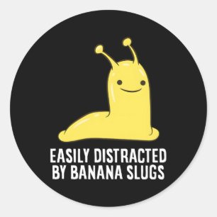 Sticker Rond Bouchon De Banane Facilement Distrait Par Bouchon