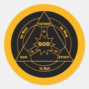 Sticker Rond Bouclier de trinité