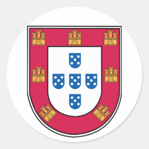 Sticker Rond Bouclier portugais