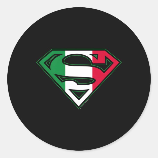 Sticker Rond Bouclier super-italien (Devant)