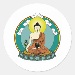 Sticker Rond Bouddha