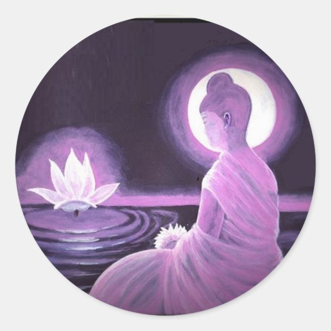 Sticker Rond Bouddha (Devant)