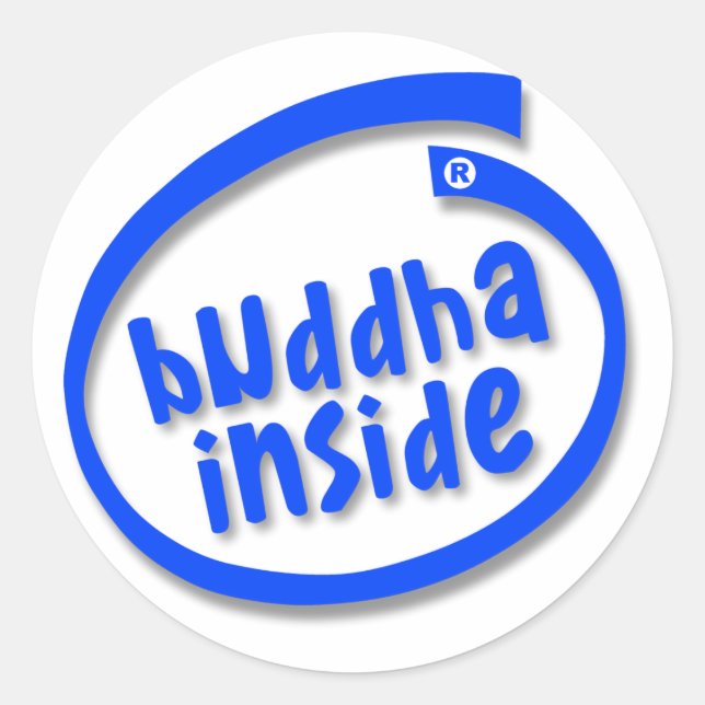 Sticker Rond bouddha à l'intérieur (Devant)