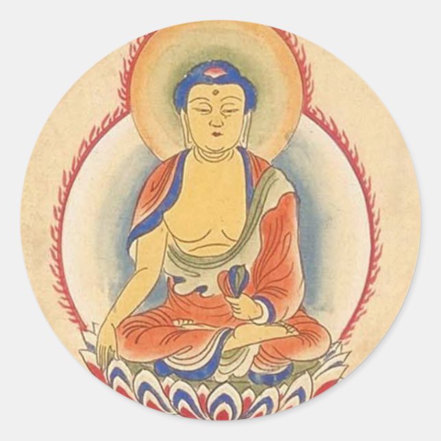 Sticker Rond Bouddha Akshobhya (Devant)