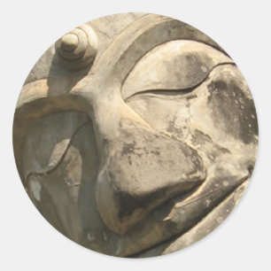 Sticker Rond Bouddha en cours... Nong Khai, Isan, Thaïlande