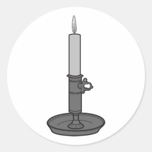 Sticker Rond Bougie 01