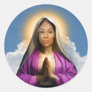 Sticker Rond Bougie de prière Saint Fani Willis