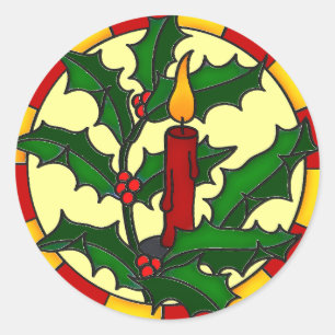 Sticker Rond Bougie unique et sainte