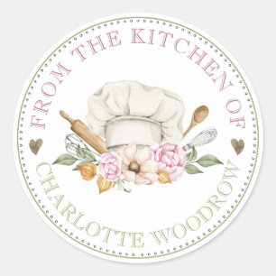 Sticker Rond Boulanger Pâtisserie Outils
