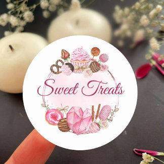Sticker Rond Boulangerie de friandises
