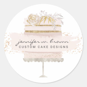 Sticker Rond Boulangerie de gâteaux personnalisés