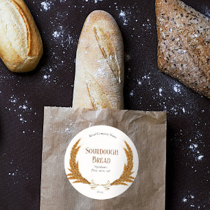Sticker Rond Boulangerie de pain de blé sur mesure
