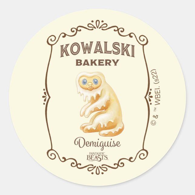 Sticker Rond Boulangerie Kowalski - Demiguise (Devant)