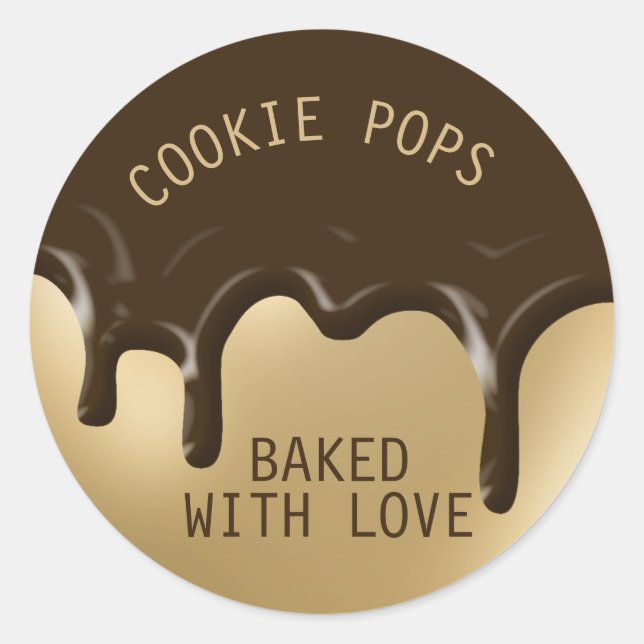 Sticker Rond Boulangerie Pâtisserie Congélation Lits Cuisine Po (Devant)