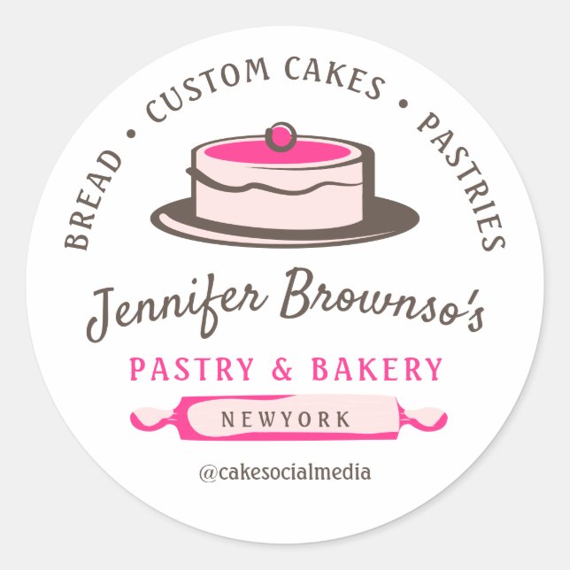 Sticker Rond Boulangerie pâtisserie pâtisserie pâtisserie artis (Devant)