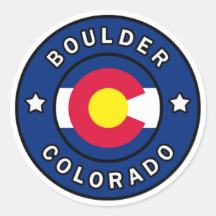 Sticker Rond Boulder Colorado