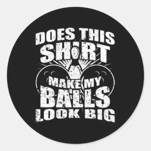 Sticker Rond Boule de Bowling - Boule de Gag pour Homme