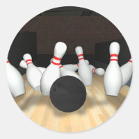 Boule de Bowling & Pins : Modèle 3D :
