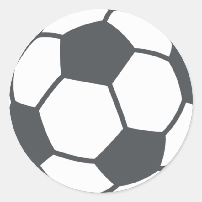 Sticker Rond Boule de football (Devant)