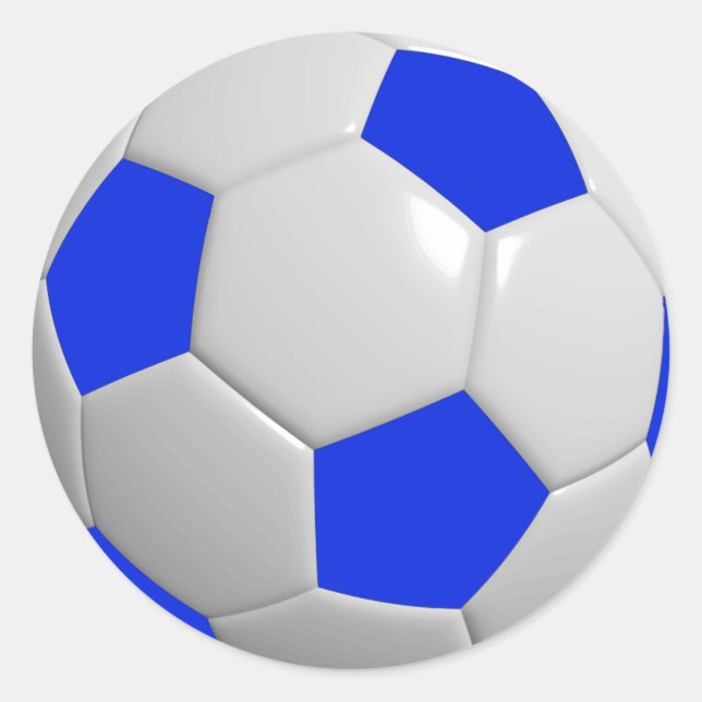 Sticker Rond Boule de football (Devant)
