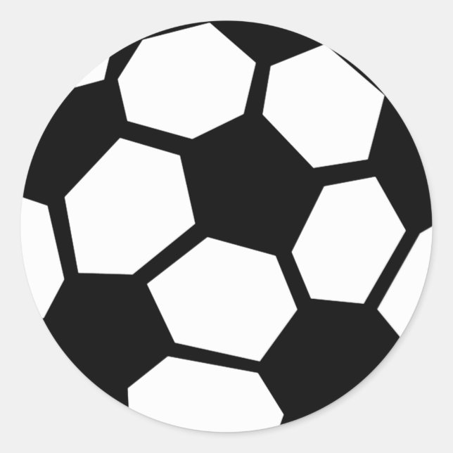 Sticker Rond Boule de football (Devant)
