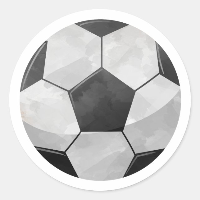 Sticker Rond Boule de football (Devant)