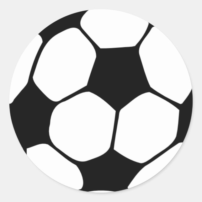 Sticker Rond Boule de football (Devant)