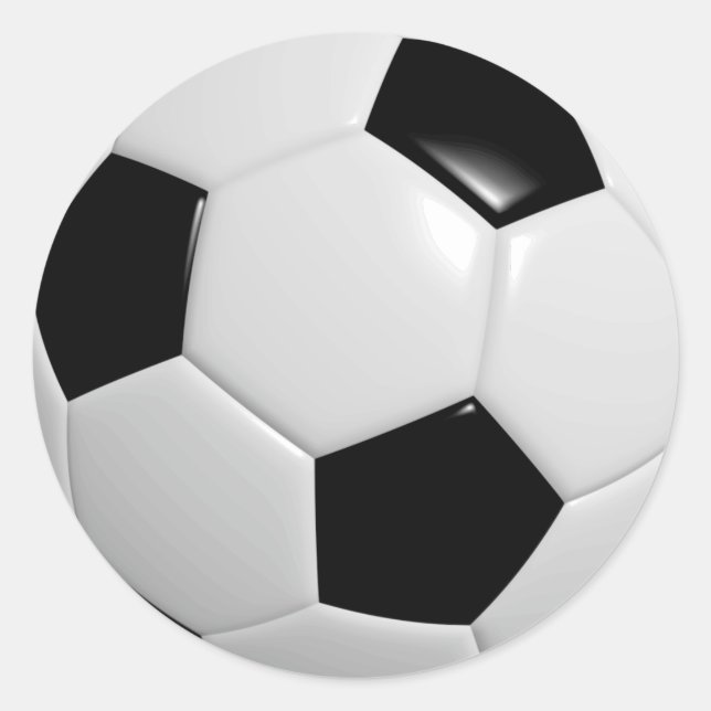 Sticker Rond Boule de football (Devant)