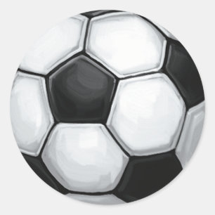 Sticker Rond Boule de football