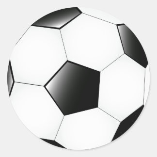 Sticker Rond Boule de football
