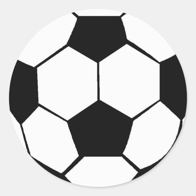 Sticker Rond Boule de football (Devant)