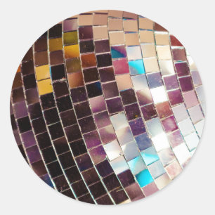 Sticker Rond Boule Disco