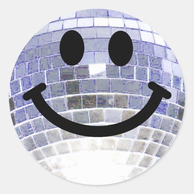Sticker Rond Boule Disco (Devant)