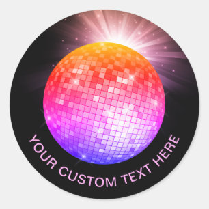 Sticker Rond Boule Disco