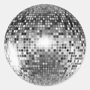 Sticker Rond Boule Disco