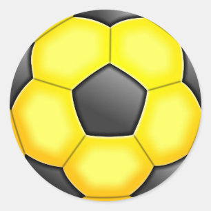 Sticker Rond Boules de football colorées