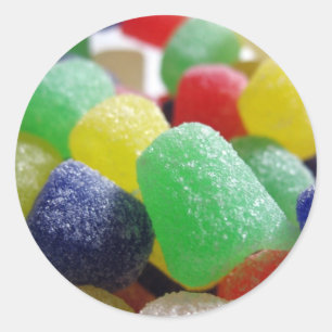 Sticker Rond Boules de gomme en abondance