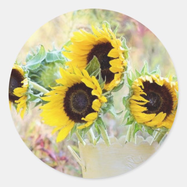 Sticker Rond Bouquet (Devant)