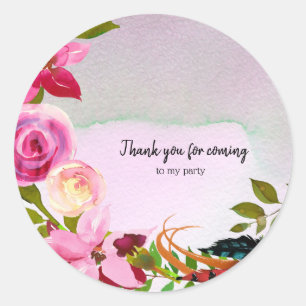 Sticker Rond Bouquet de fleurs pour toutes les occasions