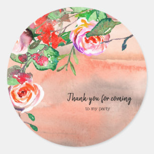 Sticker Rond Bouquet de fleurs pour toutes les occasions